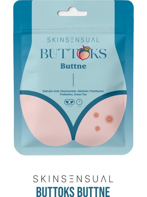 Skin Sensual Buttoks Buttne Vücut Maskesi | Vücut Sivilceleri ve Pürüzlere Karşı | 2 Parça