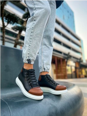 Chekich CH258 - Gbt Roma Colourful Erkek Bot Sıyah/taba