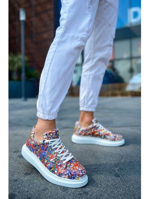 Chekich CH254 - Cbt Pittura Erkek Ayakkabı 537 Crazy Splush Beyaz