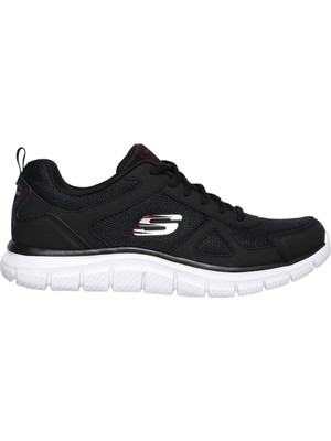 Skechers TRACK- SCLORİC Erkek Siyah Spor Ayakkabı - 52631 BKRD Deri Malzeme ile Konforlu Tasarım