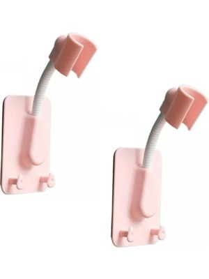 Microcase Esnek Duş Başlığı Tutucu Kancalı Banyo Askısı ve Organizeri 2 Adet AL5367