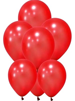 Limmy Kırmızı Düz Balon Renkli Paketli Balon 12 Inç - 30 Adet