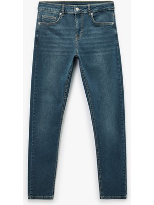 Koton Normal Bel Pamuklu Cepli Skinny Fit Jean Pantolon - Michael Jean