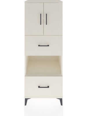Dienni Hyperion Dolap 3 Raflı 2 Çekmeceli 2 Kapaklı 60X44X163 Aytaşı-Aytaşı