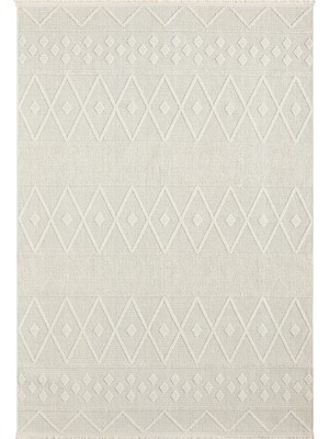 Seyran Halı Loopy Krem Halı Salon Oturma Odası Çocuk Odası Yatak Odası Halısı 620