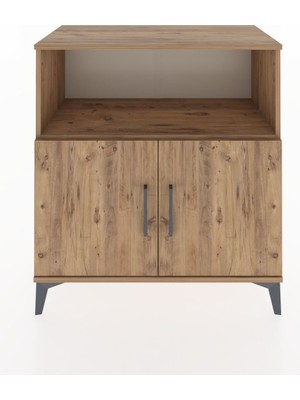 Dienni Hyperion Şifonyer Tek Raflı 2 Kapaklı 88X44X96 Çam-Çam