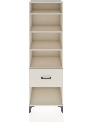 Dienni Hyperion Dolap 4 Raflı Tek Çekmeceli 60X44X195 Aytaşı-Aytaşı