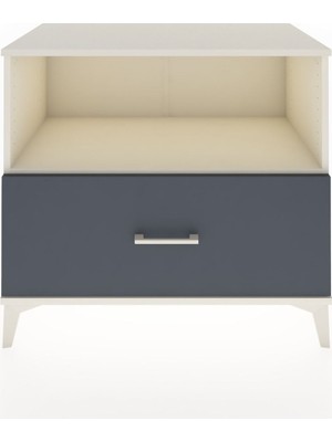 Dienni Hyperion Şifonyer Tek Raflı Tek Çekmeceli 88X44X80 Aytaşı-Antrasit