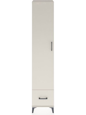 Dienni Hyperion Dolap 3 Raflı Tek Çekmeceli Tek Askılı 44X44X221 Aytaşı-Aytaşı