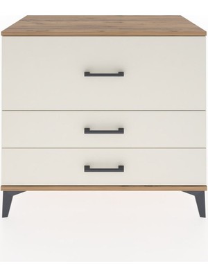 Dienni Hyperion Şifonyer 3 Çekmeceli 88X44X80 Çam-Aytaşı