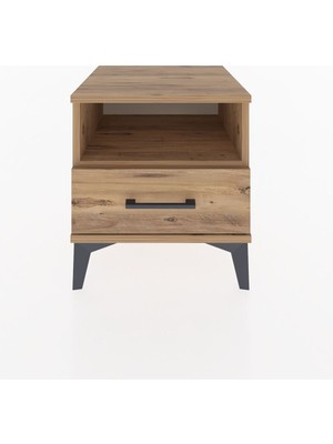 Dienni Hyperion Komodin Tek Raflı Tek Çekmeceli 44X44X48 Çam-Çam