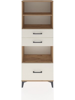 Dienni Arges Dolap 3 Raflı 3 Çekmeceli 60X30X163 Çam-Aytaşı