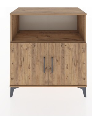 Dienni Hyperion Şifonyer 2 Raflı 2 Kapaklı 88X44X96 Çam-Çam