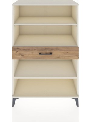 Dienni Hyperion Dolap 3 Raflı Tek Çekmeceli 88X44X134 Aytaşı-Çam