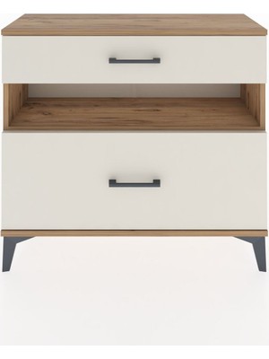 Dienni Arges Şifonyer Tek Raflı 2 Çekmeceli 88X30X80 Çam-Aytaşı