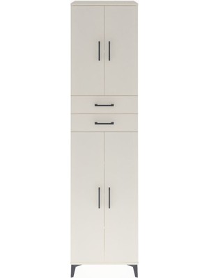 Dienni Hyperion Dolap 5 Raflı 2 Çekmeceli 4 Kapaklı 60X44X243 Aytaşı-Aytaşı