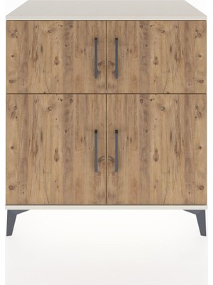 Dienni Hyperion Şifonyer 4 Raflı 4 Kapaklı 88X44X96 Aytaşı-Çam