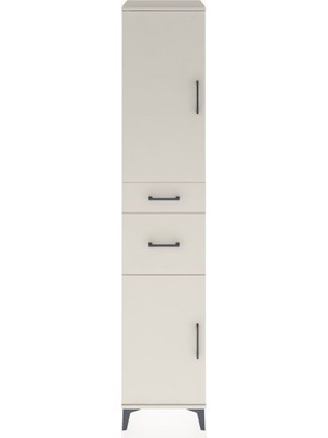 Dienni Hyperion Dolap 4 Raflı 2 Çekmeceli 2 Kapaklı 44X44X221 Aytaşı-Aytaşı