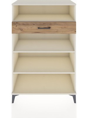 Dienni Hyperion Dolap 3 Raflı Tek Çekmeceli 88X44X134 Aytaşı-Çam