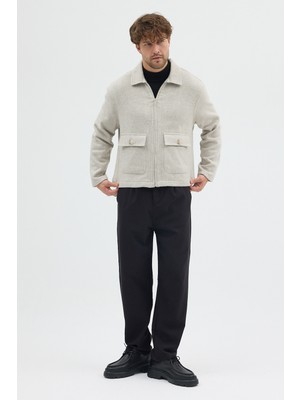 Steppe Rider Erkek Oversize Pamuk Melanjlı Kalın Kışlık Ceket Gömlek - Dayanıklı Cepli Overshirt