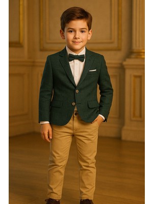 Pollito Erkek Çocuk Gabardin Pantolonlu Ceketli Takım