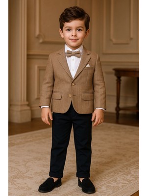Pollito Erkek Çocuk Gabardin Pantolonlu Ceketli Takım