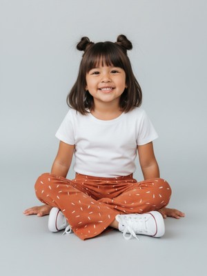 Ispanyol Paça Çocuk Tayt %100 Pamuk 2-6 Yaş