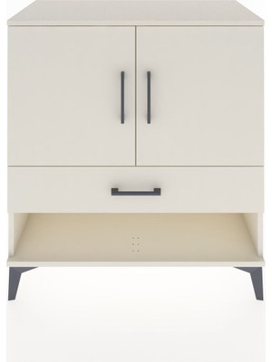 Dienni Hyperion Şifonyer Tek Raflı Tek Çekmeceli 2 Kapaklı 88X44X96 Aytaşı-Aytaşı