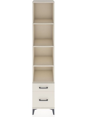 Dienni Hyperion Dolap 4 Raflı 2 Çekmeceli 44X44X221 Aytaşı-Aytaşı