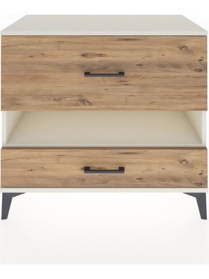 Dienni Hyperion Şifonyer Tek Raflı 2 Çekmeceli 88X44X80 Aytaşı-Çam