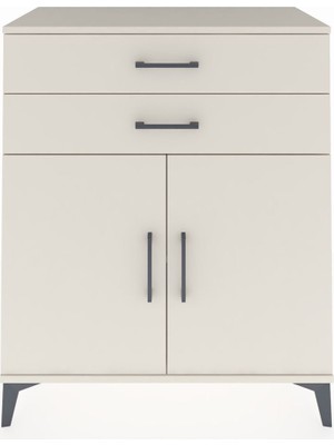 Dienni Hyperion Şifonyer Tek Raflı 2 Çekmeceli 2 Kapaklı 88X44X106 Aytaşı-Aytaşı