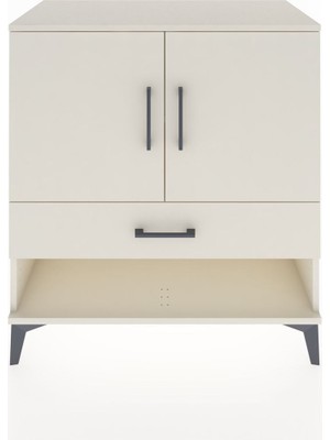 Dienni Hyperion Şifonyer 2 Raflı Tek Çekmeceli 2 Kapaklı 88X44X96 Aytaşı-Aytaşı