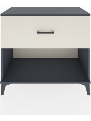 Dienni Hyperion Şifonyer Tek Çekmeceli 88X44X80 Antrasit-Aytaşı