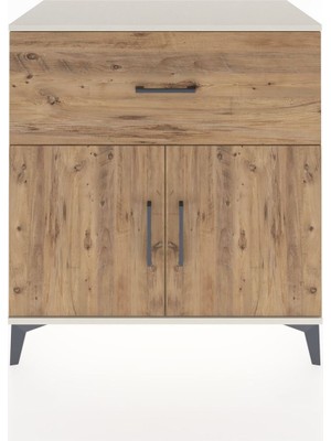 Dienni Hyperion Şifonyer Tek Çekmeceli 2 Kapaklı 88X44X96 Aytaşı-Çam