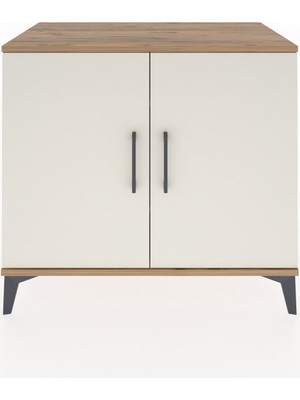 Dienni Hyperion Şifonyer 2 Raflı 2 Kapaklı 88X44X80 Çam-Aytaşı