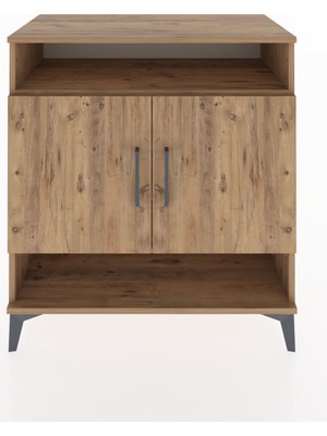 Dienni Hyperion Şifonyer 4 Raflı 2 Kapaklı 88X44X96 Çam-Çam