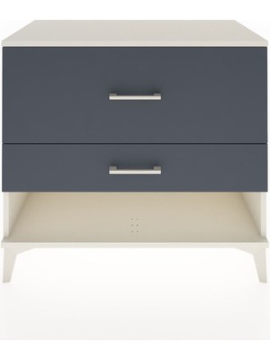 Dienni Hyperion Şifonyer 2 Çekmeceli 88X44X80 Aytaşı-Antrasit