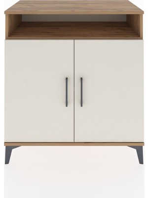 Dienni Hyperion Şifonyer 2 Raflı 2 Kapaklı 88X44X96 Çam-Aytaşı