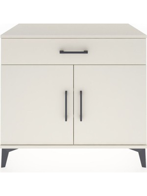 Dienni Hyperion Şifonyer 2 Raflı Tek Çekmeceli 2 Kapaklı 88X44X80 Aytaşı-Aytaşı