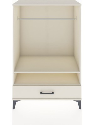 Dienni Hyperion Dolap 2 Raflı Tek Çekmeceli Tek Askılı 88X44X134 Aytaşı-Aytaşı