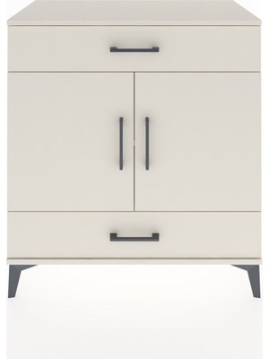 Dienni Hyperion Şifonyer 2 Raflı 2 Çekmeceli 2 Kapaklı 88X44X96 Aytaşı-Aytaşı