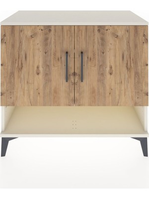 Dienni Hyperion Şifonyer 3 Raflı 2 Kapaklı 88X44X80 Aytaşı-Çam