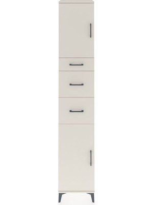 Dienni Hyperion Dolap 3 Raflı 3 Çekmeceli 2 Kapaklı 44X44X243 Aytaşı-Aytaşı
