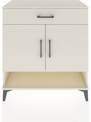 Dienni Hyperion Şifonyer Tek Raflı Tek Çekmeceli 2 Kapaklı 88X44X96 Aytaşı-Aytaşı