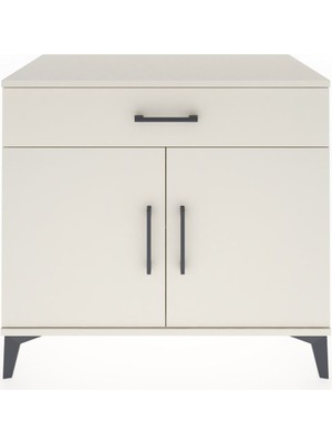 Dienni Hyperion Şifonyer Tek Raflı Tek Çekmeceli 2 Kapaklı 88X44X80 Aytaşı-Aytaşı