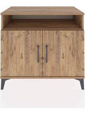 Dienni Hyperion Şifonyer 3 Raflı 2 Kapaklı 88X44X80 Çam-Çam