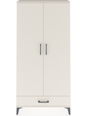 Dienni Arges Dolap 5 Raflı Tek Çekmeceli 2 Kapaklı 88X30X182 Aytaşı-Aytaşı