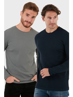 Buratti Pamuklu Bisiklet Yaka Slim Fit Basic Sweat Erkek Sweat 5905073S2