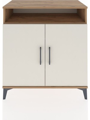 Dienni Hyperion Şifonyer 3 Raflı 2 Kapaklı 88X44X96 Çam-Aytaşı