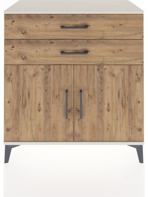 Dienni Hyperion Şifonyer 2 Raflı 2 Çekmeceli 2 Kapaklı 88X44X96 Aytaşı-Çam